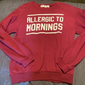 allergic to mornings crew neck